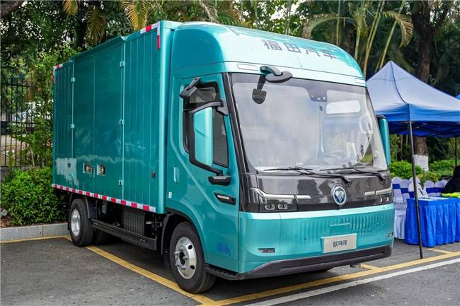 高端進(jìn)化 智慧破界 全新啟明星平臺(tái)歐馬可純電輕卡亮相珠三角